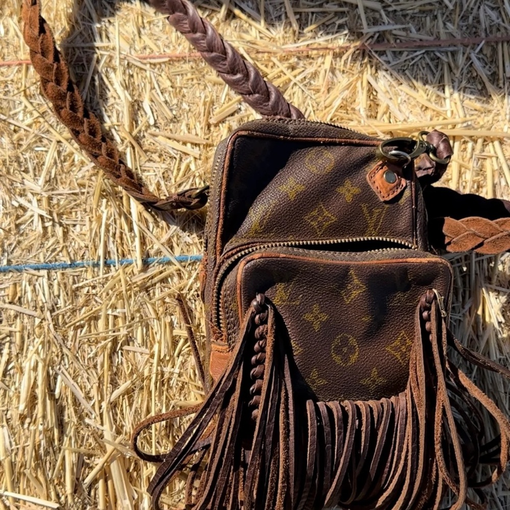 LV Brown Fringe Crossbody Bag